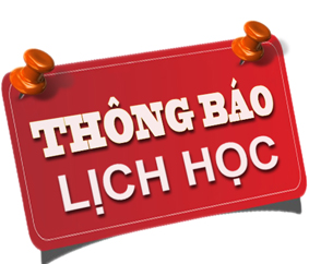 Thông báo lịch học kỳ I năm học 2019-2020 khóa 2018-2022